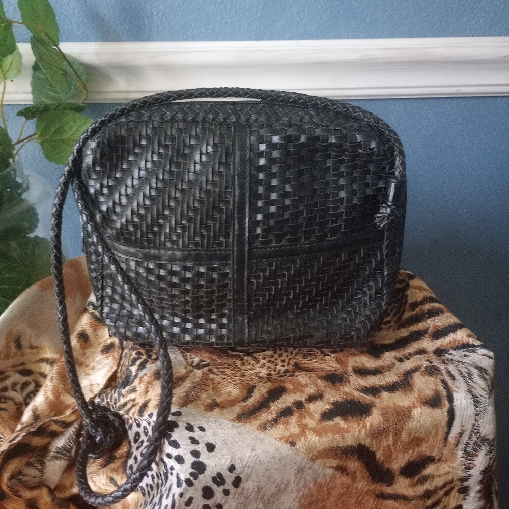 Ella Handwoven Leather Bag